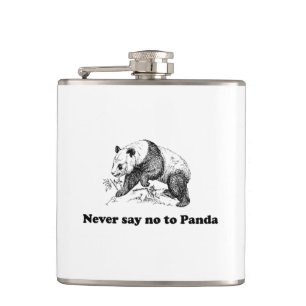 Never Say No to Panda Hip Flask