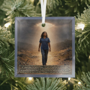 Never separated from God Glass Tree Decoration