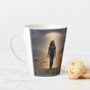Never separated from God Latte Mug
