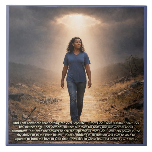 Never separated from God Tile (Front)