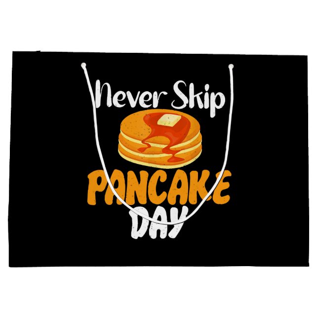 Never skip Pancake Day Large Gift Bag (Back)