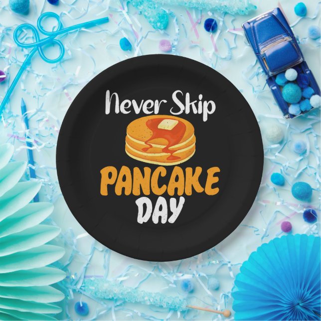 Never skip Pancake Day Paper Plate (Party)