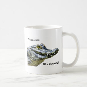 Never smile at a crocodile! coffee mug