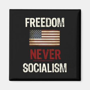 Never Socialism Anti-socialist Republican Magnet