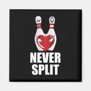 Never Split Bowling Pins Valentine's Day Couples M Magnet