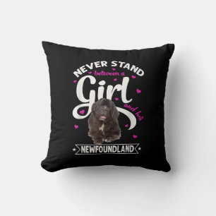 Never stand between a girl and her newfoundland cushion