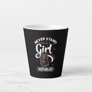 Never stand between a girl and her newfoundland latte mug