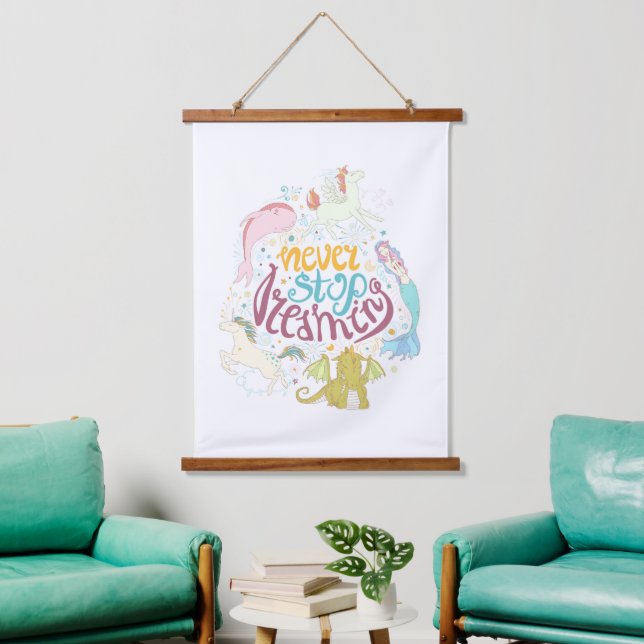 Never Stop Dreaming Hanging Tapestry (Living Room)
