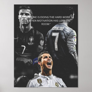 Never Stop Improving – Motivational Football Quote Poster