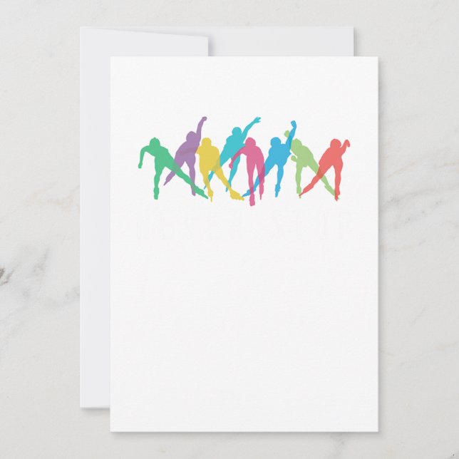 Never Stop Inline Skating Rollerblading Roller Ska Invitation (Front)