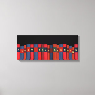 Never Stop Learning Canvas Print