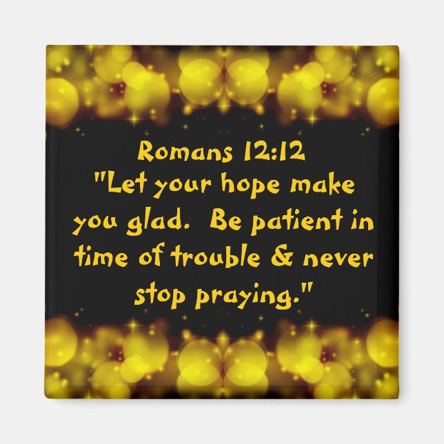 never stop praying Magnet (Front)