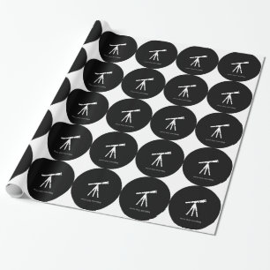 Never Stop Searching Telescope Wrapping Paper