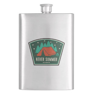 Never Summer Wilderness Colorado Camping Hip Flask