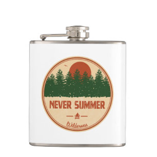 Never Summer Wilderness Colorado Hip Flask
