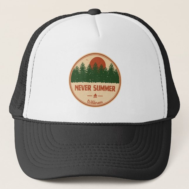 Never Summer Wilderness Colorado Trucker Hat (Front)