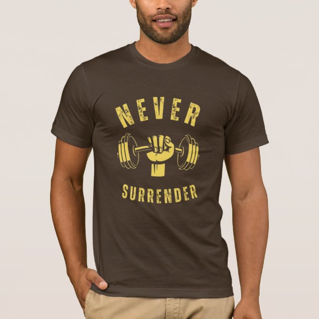 never surrender men women classic  T-Shirt (Front)