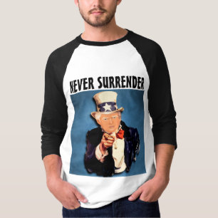 NEVER SURRENDER TRUMP PATRIOT T-SHIRTS