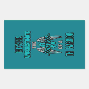 Never...TN Warrior Rectangular Sticker