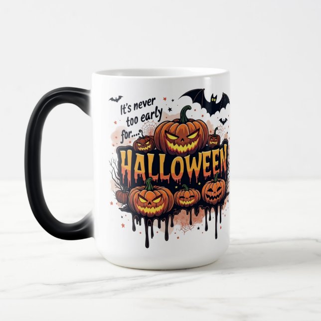 Never Too Early For Halloween Magic Mug (Left)