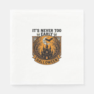 Never Too Early Halloween Haunted House Moon Bat_1 Napkin