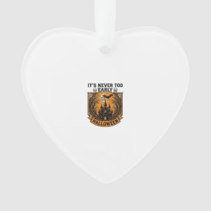 Never Too Early Halloween Haunted House Moon Bat_1 Ornament