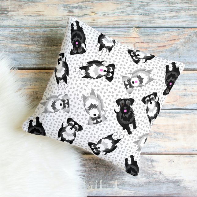 Never Too Many Schnauzers Poster Cushion (Creator Uploaded)
