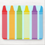 Never Too Old For Crayons Mouse Mat<br><div class="desc">I keep crayons & colouring books around for when the Grandkids visit...  that's my story & I'm stickin' to it.</div>