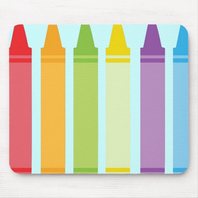 Never Too Old For Crayons Mouse Mat (Front)