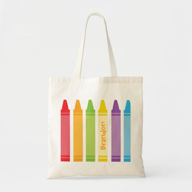Never Too Old For Crayons Tote Bag (Front)