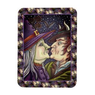 NEVER TOO OLD FOR ROMANCE, WITCH & WARLOCK IN LOVE MAGNET
