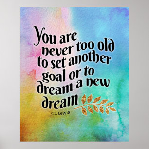 Never too old to dream  poster