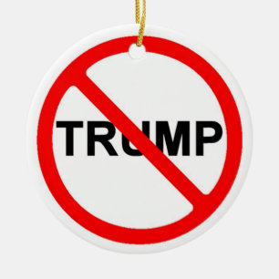 Never Trump Ceramic Tree Decoration