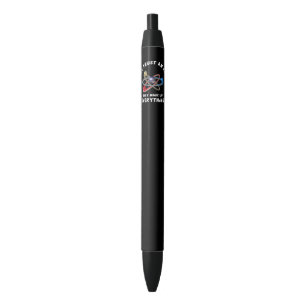 Never trust atom black ink pen