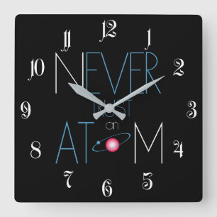 Never trust atom square wall clock
