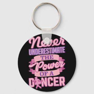 Never Underestimate A Dancer Cute Ballerina Dancer Key Ring