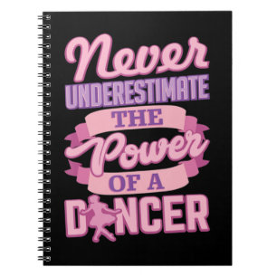 Never Underestimate A Dancer Cute Ballerina Dancer Notebook