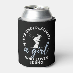 Never Underestimate A Girl Who Loves Skiing Girl S Can Cooler