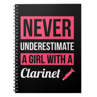 Never Underestimate A Girl With A French Horn Gif Notebook