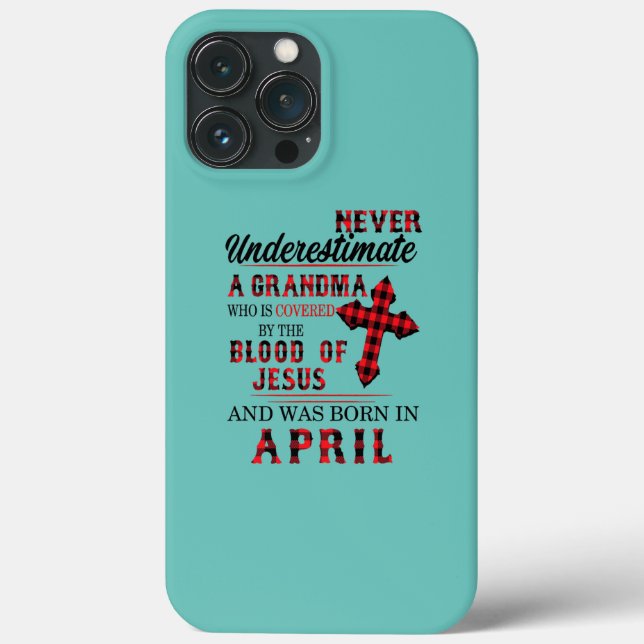 Never Underestimate A Grandma Blood Of Jesus Case-Mate iPhone Case (Back)