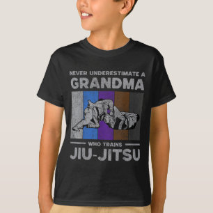 Never Underestimate A Grandma Brazilian Jiu Jitsu T-Shirt