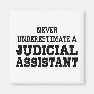 Never underestimate a Judicial assistant Magnet