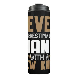 Never Underestimate A Man With New Knee Replacemen Thermal Tumbler