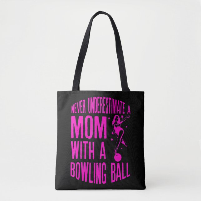 Never Underestimate A Mom With A Motorcycle Solid  Tote Bag (Front)