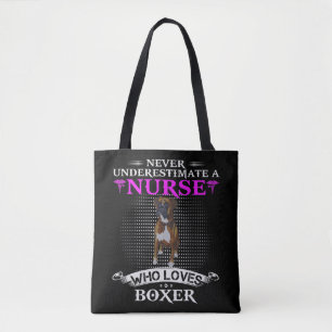 Never Underestimate A Nurse Who Survived Funny nu Tote Bag