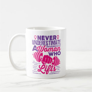 Never Underestimate a Woman Who Lifts Coffee Mug