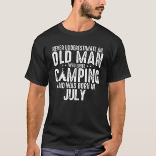 Never Underestimate An July Man Lady Who Loves Cam T-Shirt