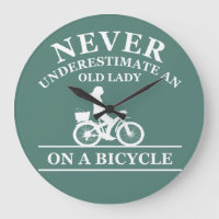 Never underestimate an old lady on a bicycle 