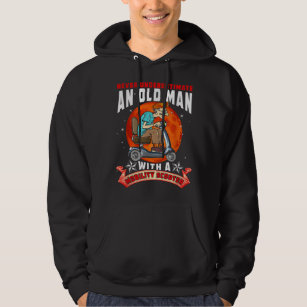 Never Underestimate An Old Man Mobility Scooter Fa Hoodie