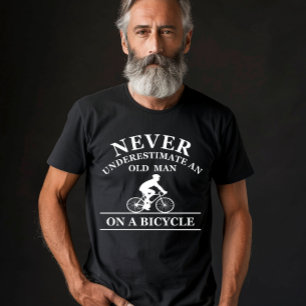 Never Underestimate An Old Man On A Bicycle T-Shirt
